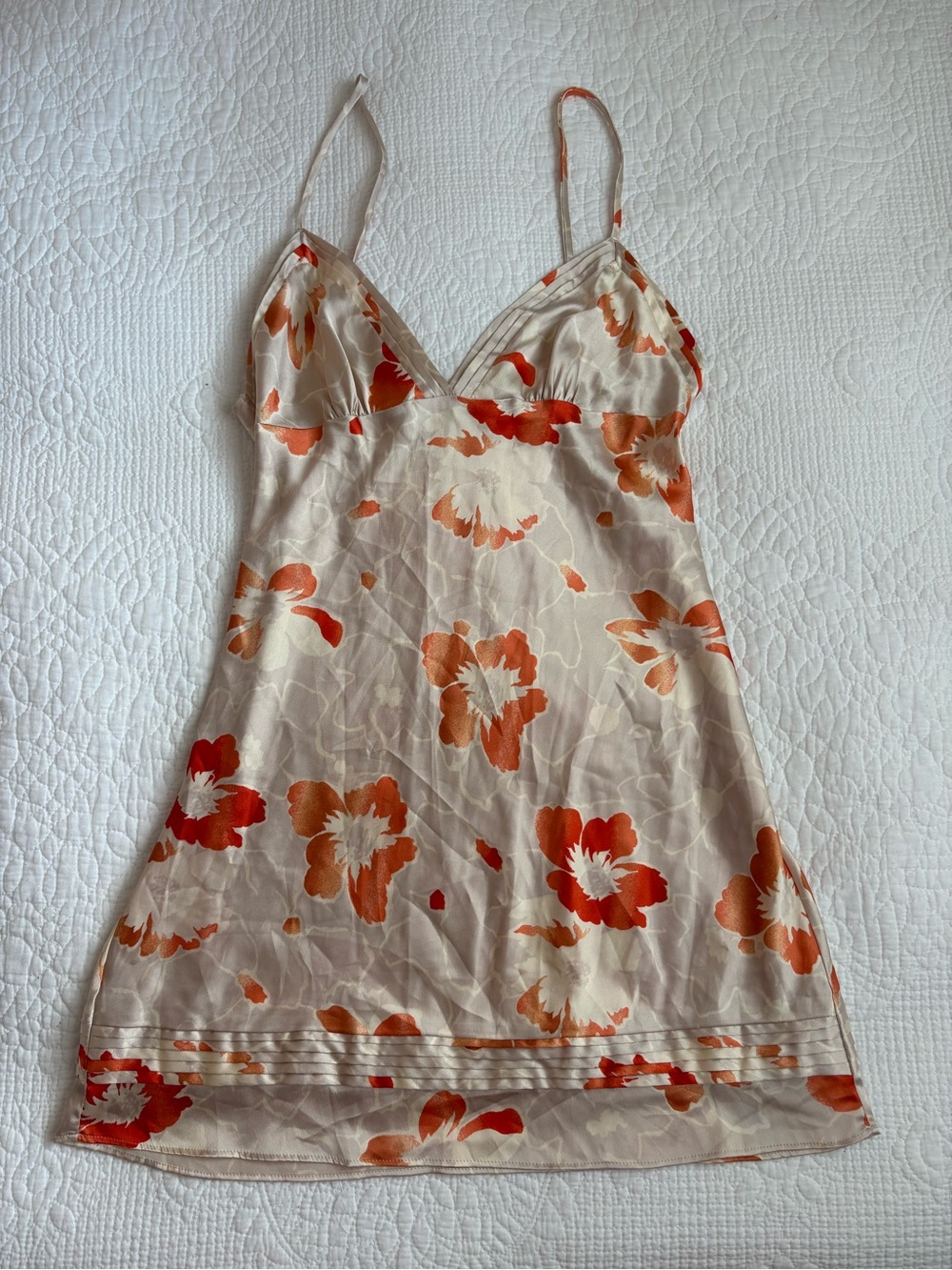 Vintage Victorias Secret 2000s Floral Slip Mini Dress